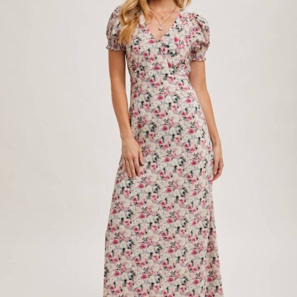 Floral Print Maxi Dress - Picture 3 of 4